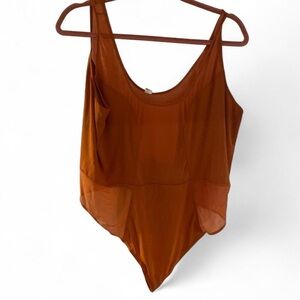 Women's Orange Bodysuit